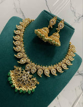 Kundan Mango necklace with Jhumki - KN00124
